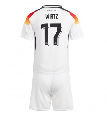 Alemania Florian Wirtz #17 Primera Equipación Niños Eurocopa 2024 Manga Corta (+ Pantalones cortos)